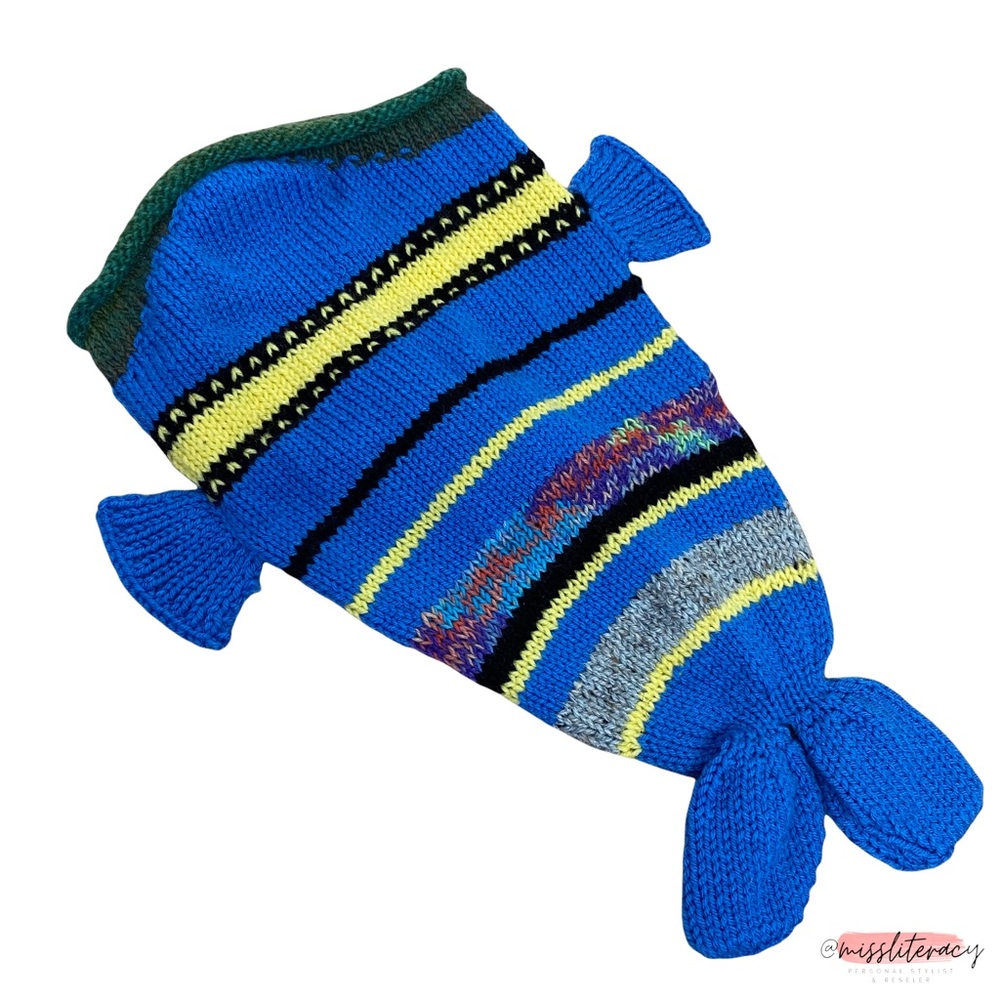 Baby’s Newborn Cute Fish Tail Leg Warmer Infant Mermaid Snuggie Handmade Crochet